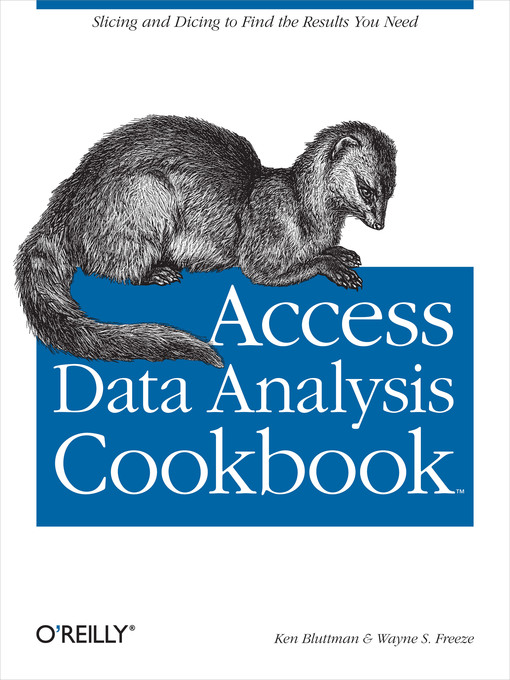 Title details for Access Data Analysis Cookbook by Ken Bluttman - Wait list